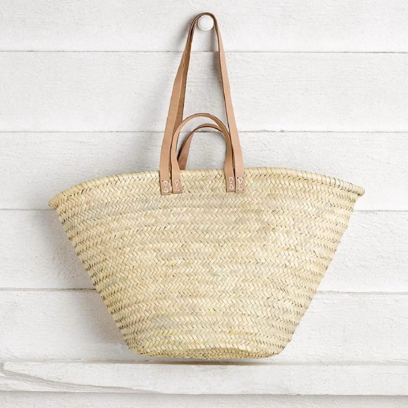 Urban Style Moroccan Woven Tote In Natural