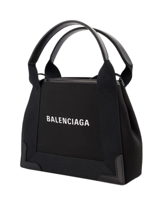 Durable And Fashionable Bags For Daily Use Navy Cabas Xs Aj Crossbody - Balenciaga -  Black/ Black - Canva