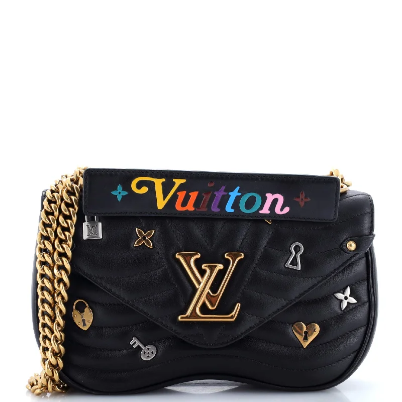 Limited-Time Offer On Trendy Bags New Wave Chain Bag Limited Edition Love Lock Quilted Leather MM