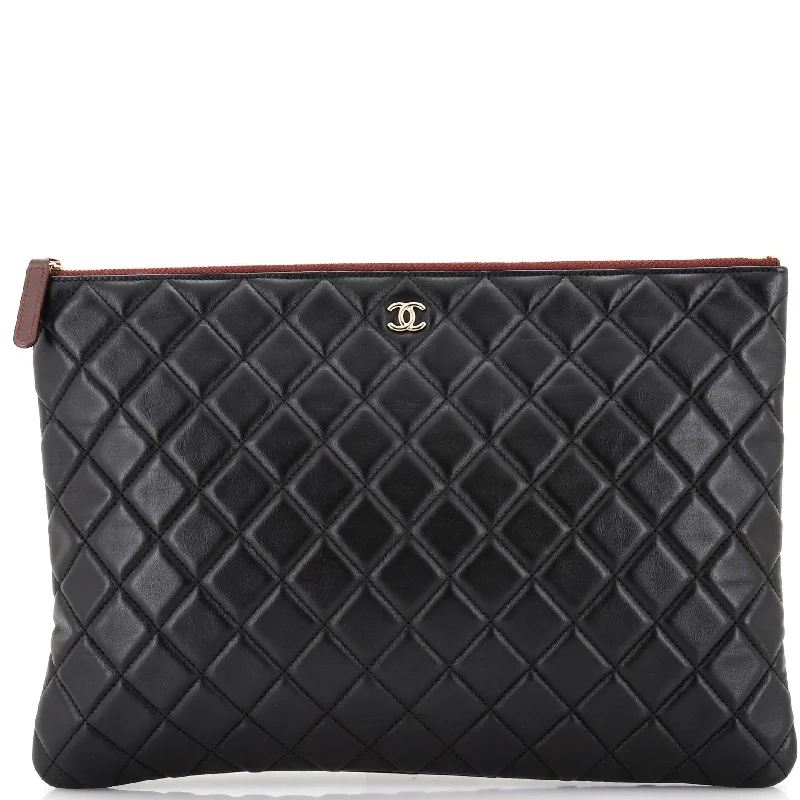 Bags For Playful And Chic Styles O Case Clutch Quilted Caviar Large