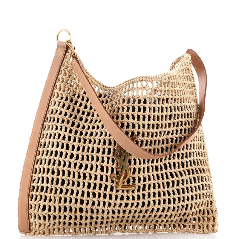 Lightweight Bags With Clearance Prices Oxalis Shoulder Bag Raffia Crochet with Leather