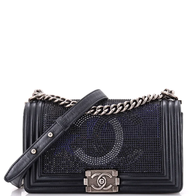 Trendy Bags For Sales Paris-Dallas Boy Flap Bag Limited Edition Metallized Strass Old Medium