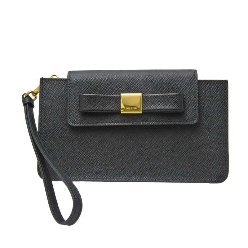 Limited-Time Offers On Trendy And Stylish Bags Prada Ribbon  Leather Clutch Bag (Pre-Owned)