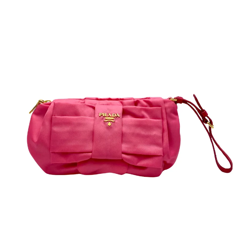 Clearance Bags For Budget Shoppers Prada Ribbon  Synthetic Clutch Bag (Pre-Owned)