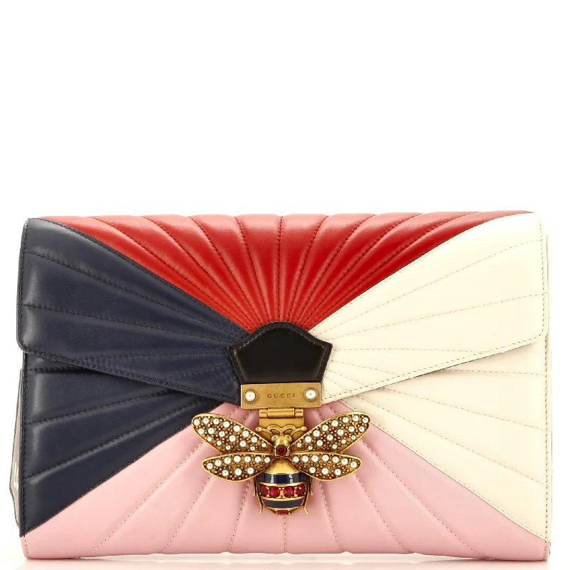 Bag For Modern Fashion Queen Margaret Clutch Colorblock Leather