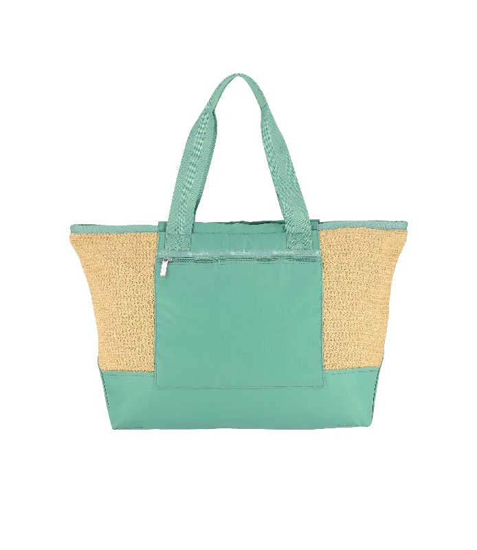 Trendy Bags For Sales Raffia East/West Tote