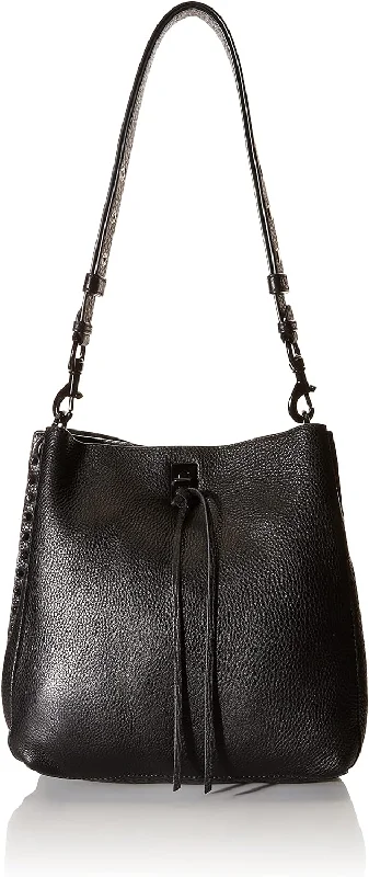 Office Professionals Rebecca Women Minkoff Darren Convertible Shoulder Leather Bag 001 Black OS