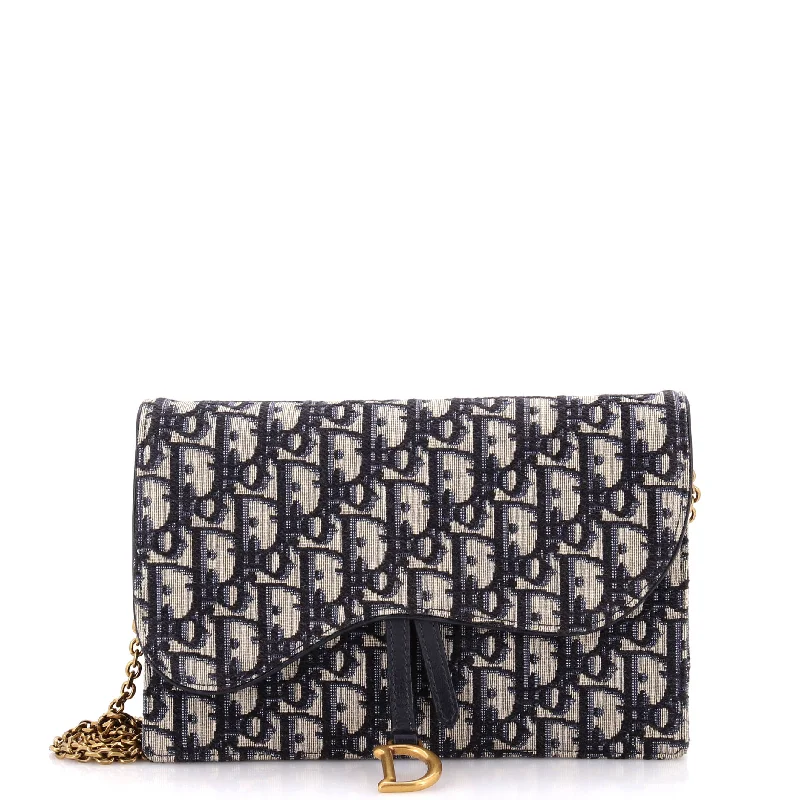 Bold And Flash-Sale Bags Saddle Chain Clutch Oblique Canvas