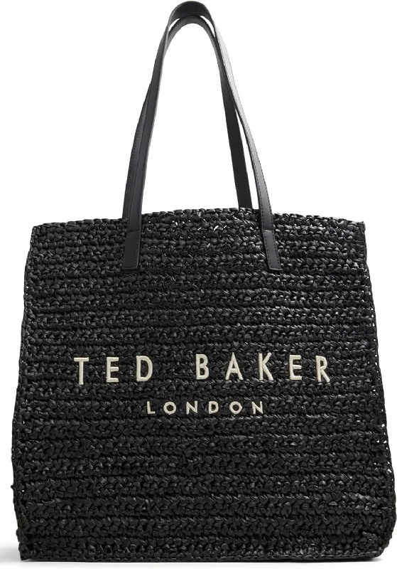 Bags For College Students On A Budget Ted Baker Women's Skye Raffia Tote Handbag, Other Black