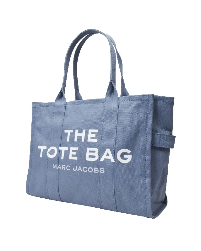 Eco-Friendly Bags With Promotions The Large Tote Bag in Blue Canvas