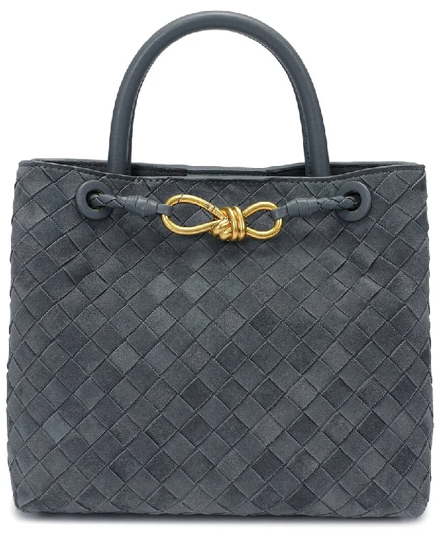 Flash Sales On Premium And High-Quality Bags Tiffany & Fred Paris Hand-Woven Suede Bag