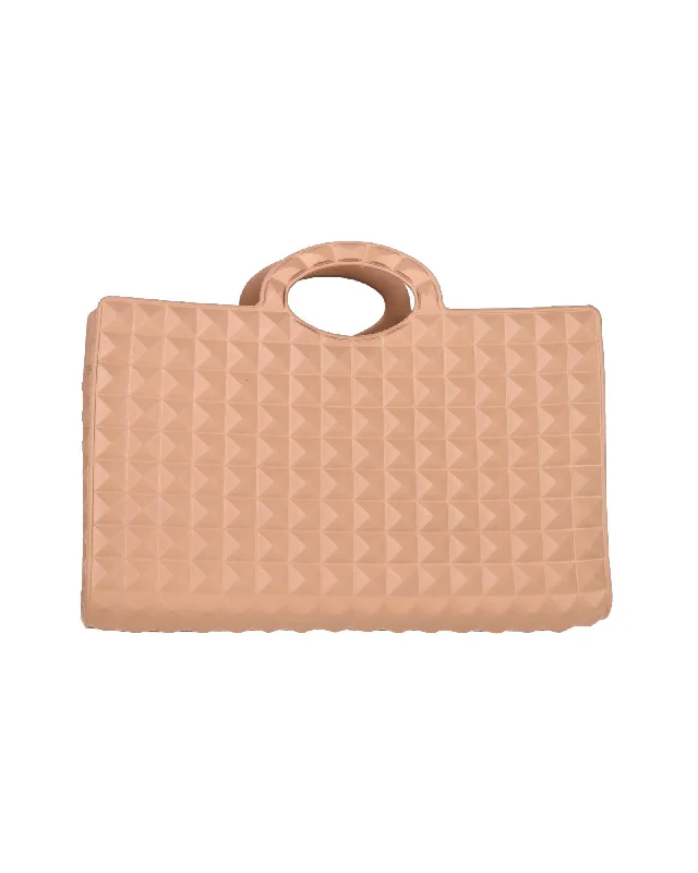 Bags For College Students On A Budget Valentino Garavani Le Troisième Tote Bag in 'Rose Cannelle' Blush Rubber