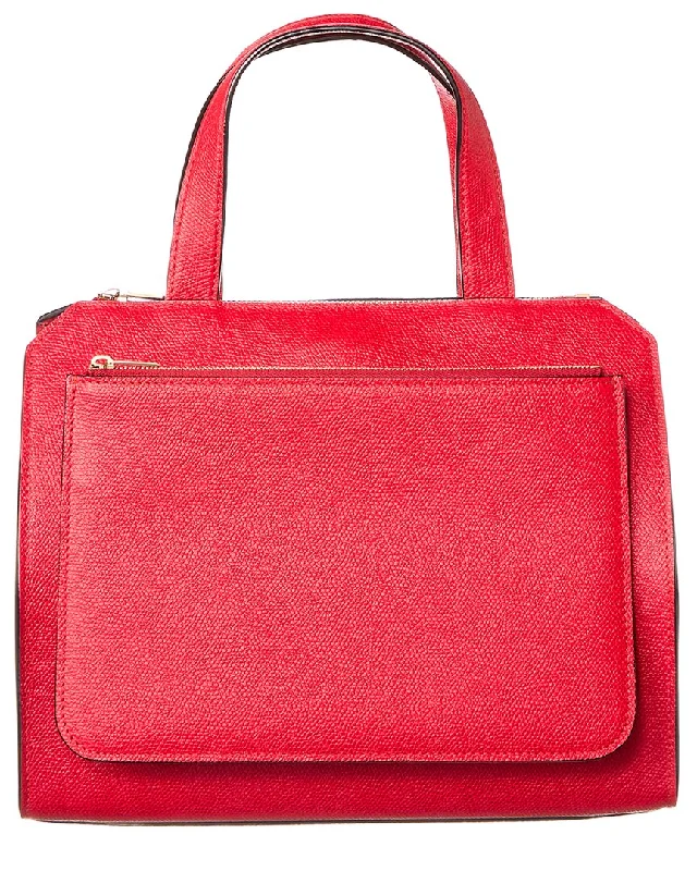 Vibrant Bags With Discounts Valextra Passepartout Medium Leather Tote