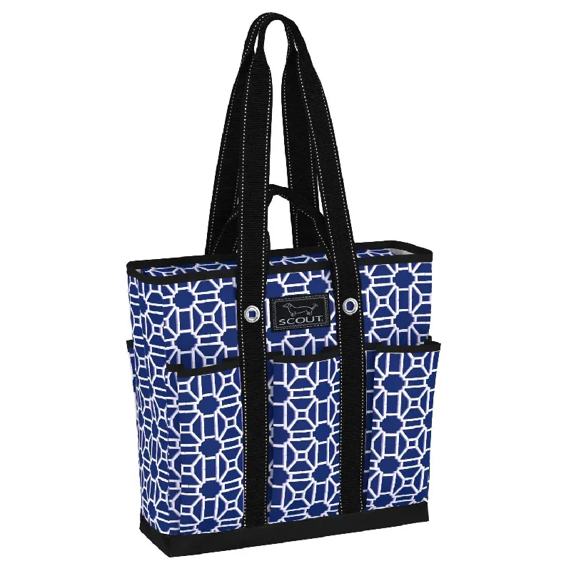 Lightweight And Functional Bags For Travel And Work Women's Pocket Rocket Tote Bag In Lattice Knight