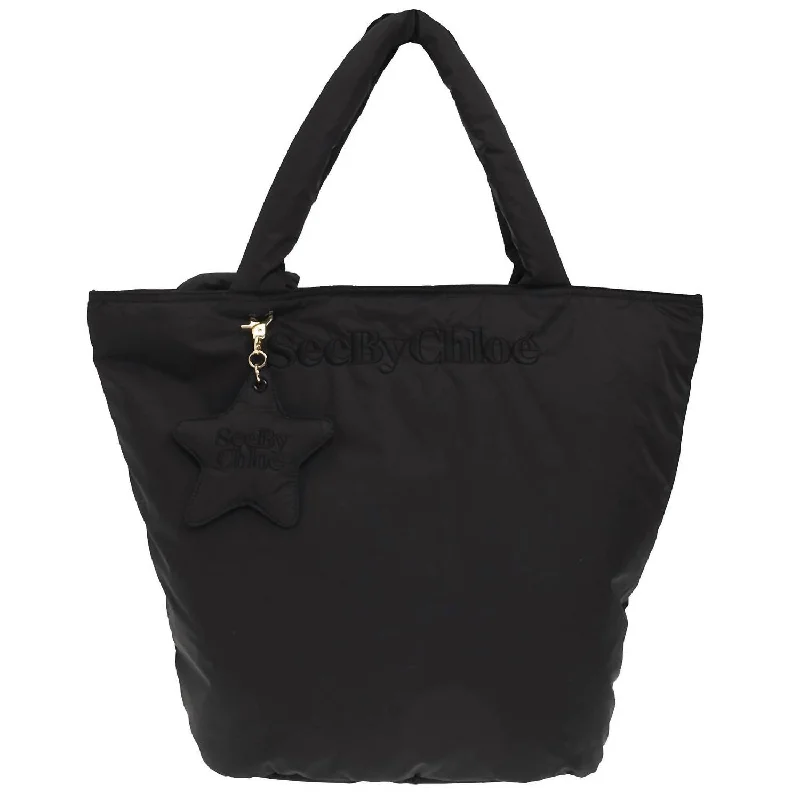 Inspired Bags For Affordable Luxury Women's Solid Nylon Joy Rider Tote Handbag In Black