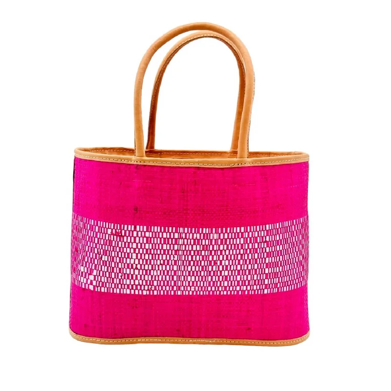 Bags For Sporty And Athletic Styles Women's Wynwood Straw Basket Bag Handbag In Fuchsia