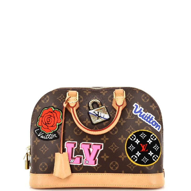 Limited-Time Offer On Trendy Bags Alma Handbag Limited Edition Patches Monogram Canvas PM