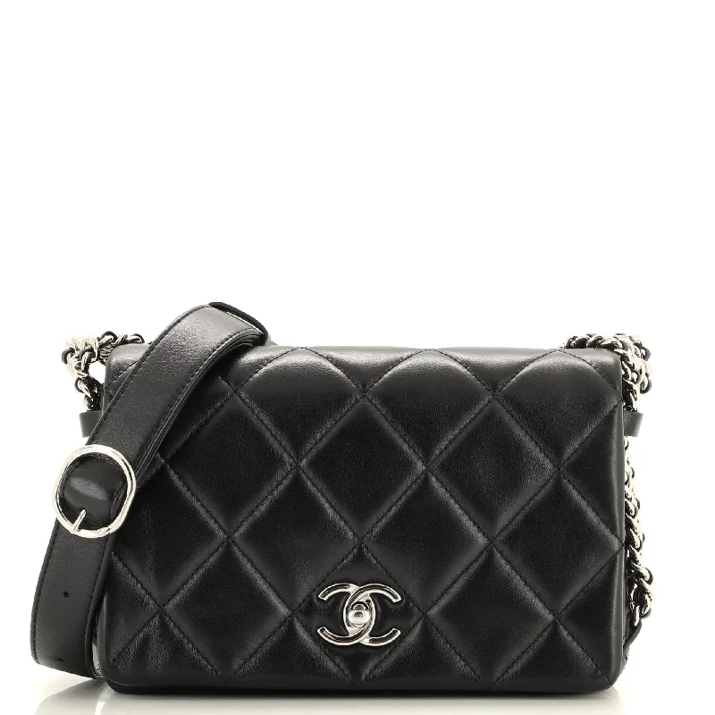 Spacious Bags With Holiday Promotions Chain Rows Flap Bag Quilted Lambskin Small