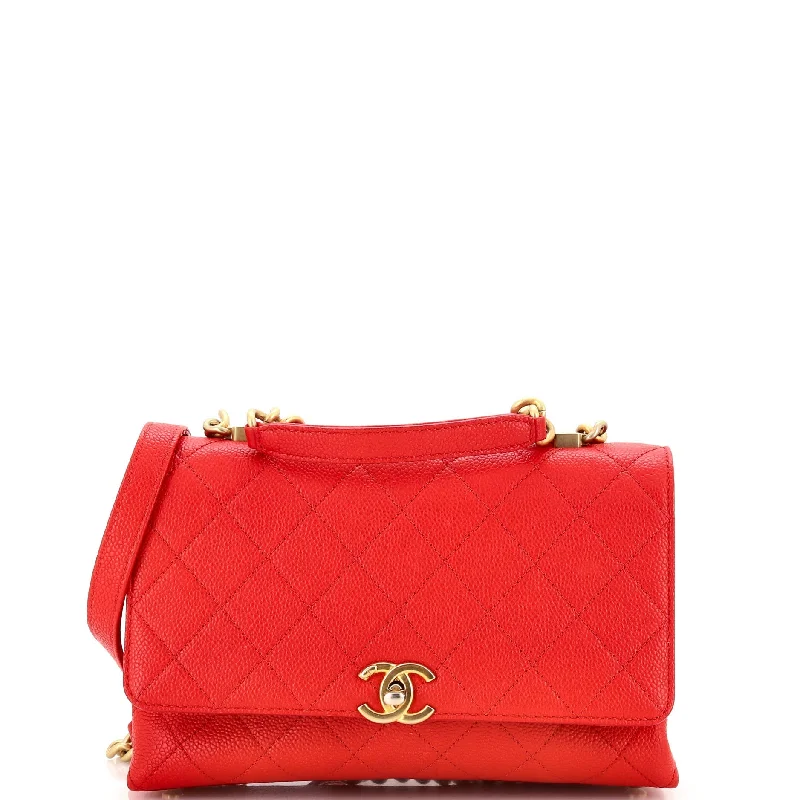 Limited-Time Offer On Trendy Bags Chic Affinity Top Handle Bag Stitched Caviar Small