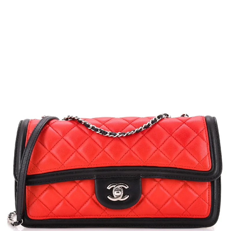 Eco-Friendly Bags With Discounts Graphic Flap Bag Quilted Calfskin Medium