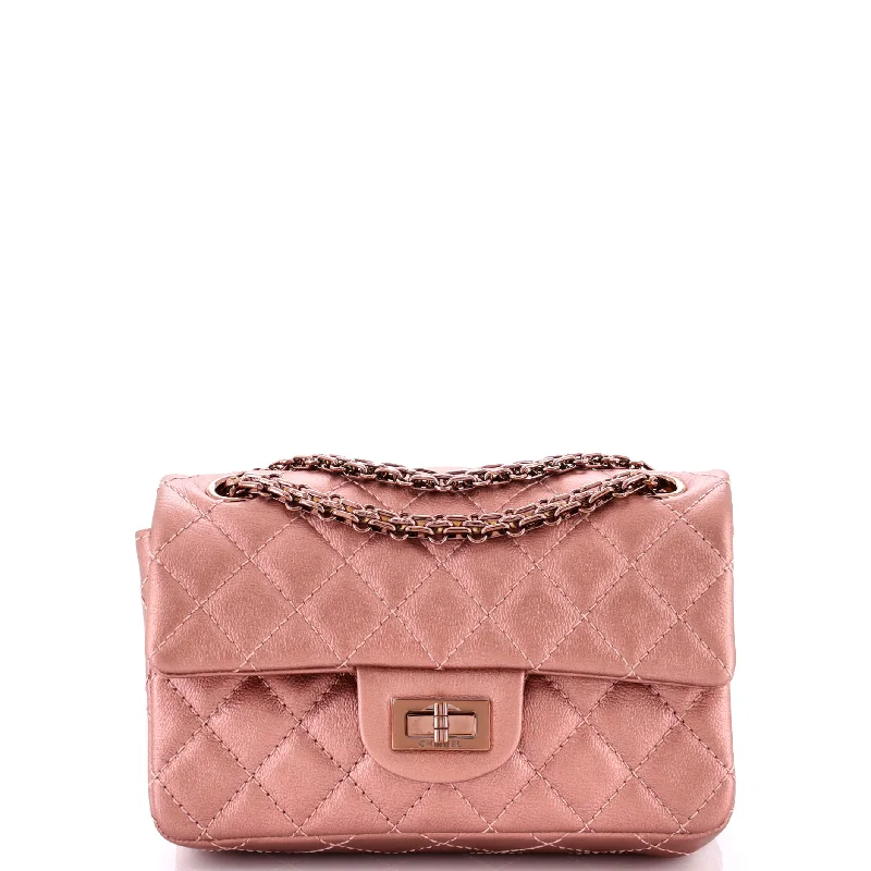 Sleek And Seasonal Sale Bags Reissue 2.55 Flap Bag Quilted Metallic Calfskin Mini