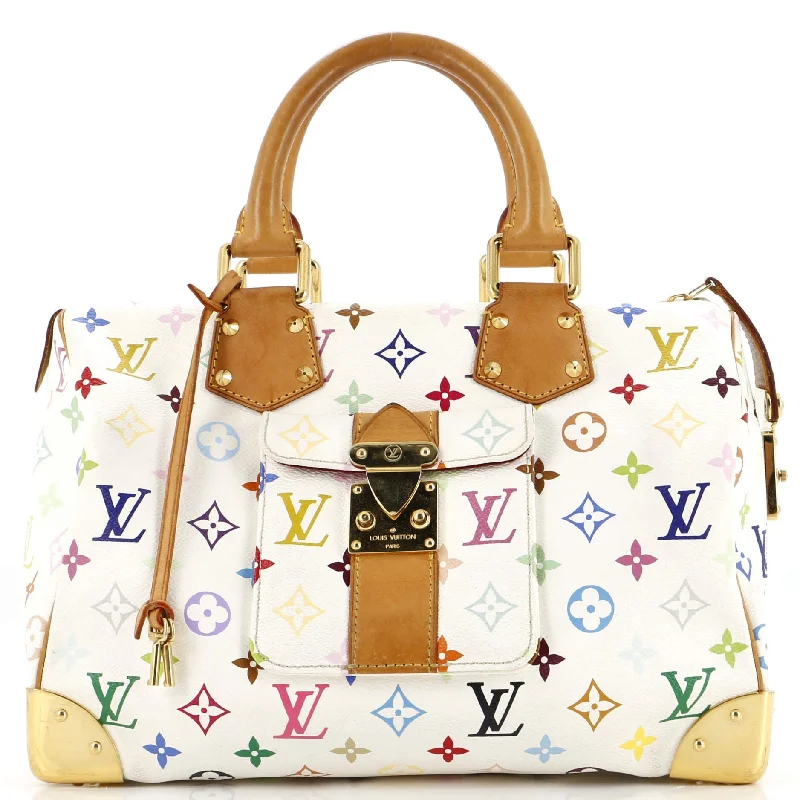 Holiday Gift Bags For Christmas Speedy Handbag Monogram Multicolor 30