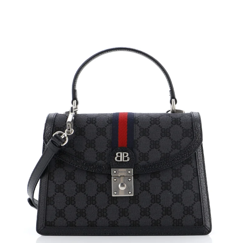 Stylish And Affordable Bags For Every Occasion x Gucci The Hacker Project Top Handle Bag BB Canvas Small